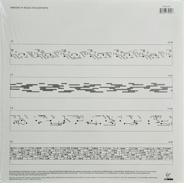 Brian Eno : Ambient 1 (Music For Airports) (LP, Album, RE, 180)