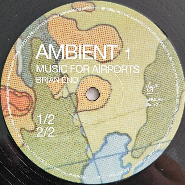 Brian Eno : Ambient 1 (Music For Airports) (LP, Album, RE, 180)