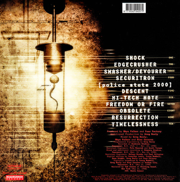 Fear Factory : Obsolete (LP, Album, Ltd, Num, RE, Cle)