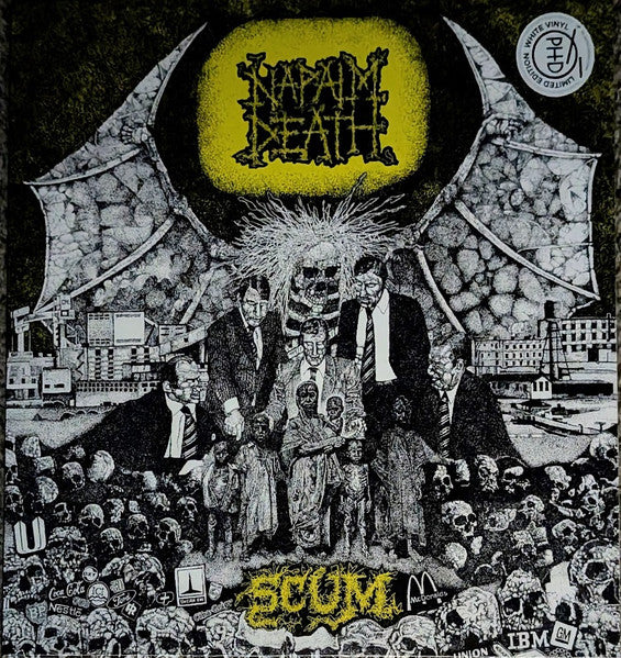 Napalm Death : Scum (LP, Album, Ltd, RE, Whi)