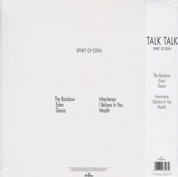 Talk Talk : Spirit Of Eden (LP, Album, RE, RM, Hal)