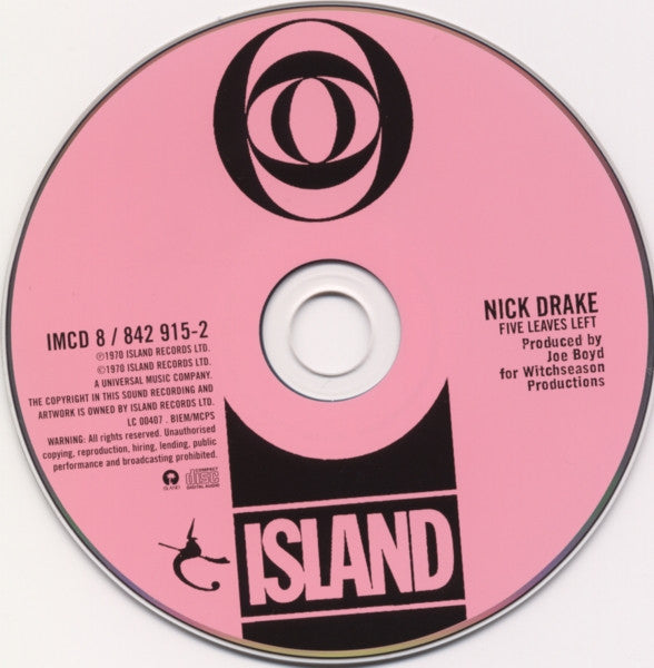 Nick Drake : Five Leaves Left (CD, Album, RE, RM, RP, EDC)