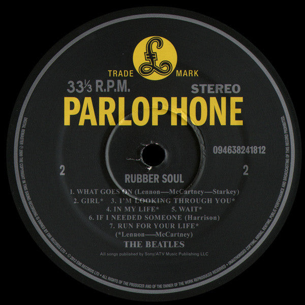 The Beatles : Rubber Soul (LP, Album, RE, RM, Rai)