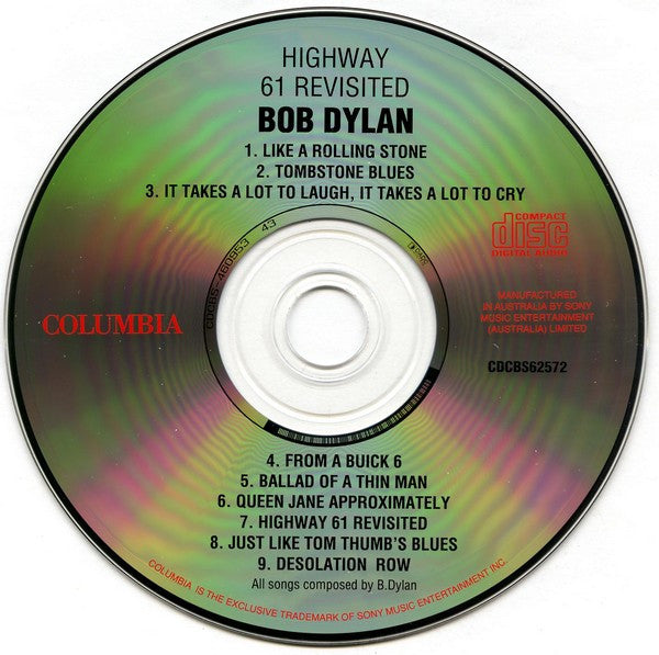 Bob Dylan : Highway 61 Revisited (CD, Album, RE)