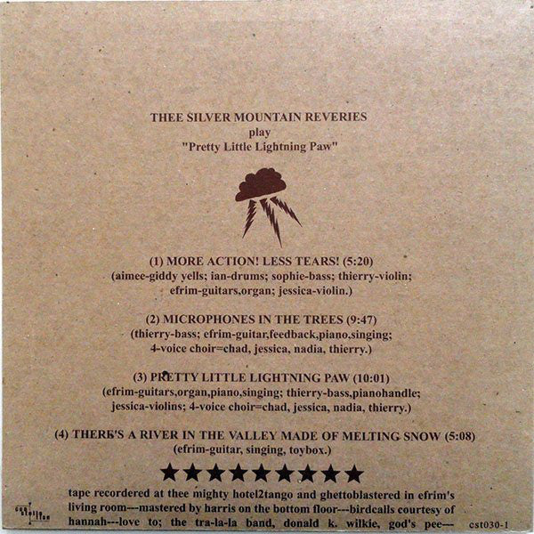 Thee Silver Mountain Reveries* : Pretty Little Lightning Paw (12", EP)