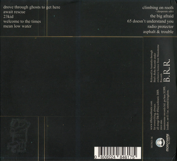 65daysofstatic : One Time For All Time (CD, Album, Dlx, Ltd, RE)