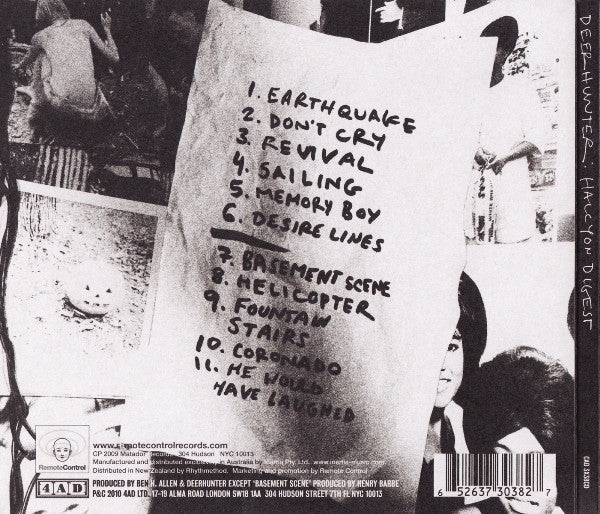 Deerhunter : Halcyon Digest (CD, Album, Dig)