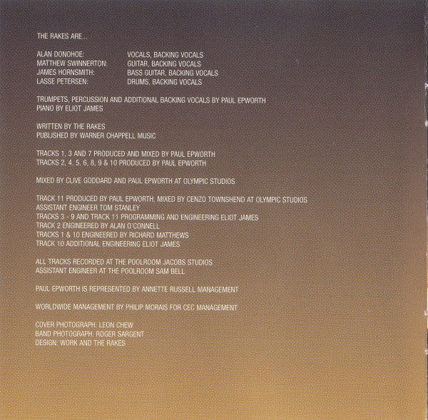 The Rakes : Capture / Release (CD, Album)