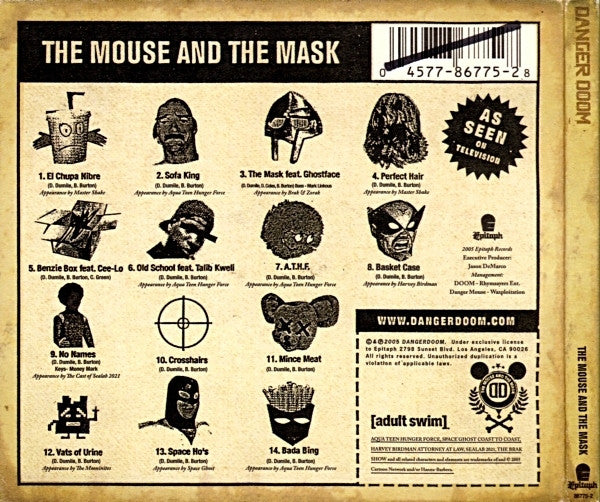 Danger Doom : The Mouse And The Mask (CD, Album, Dig)