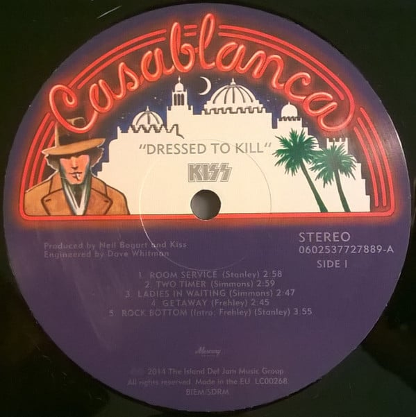 Kiss : Dressed To Kill (LP, Album, RE, 180)