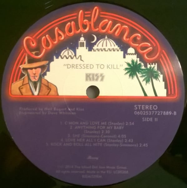 Kiss : Dressed To Kill (LP, Album, RE, 180)