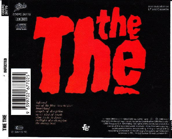 The The : Infected (CD, Album, RP)