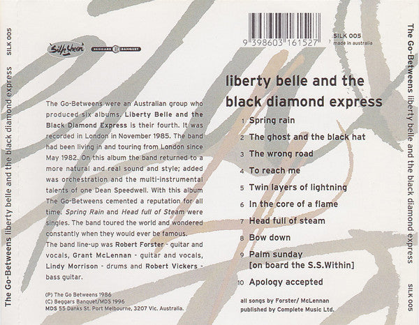 The Go-Betweens : Liberty Belle And The Black Diamond Express (CD, Album, RE, RM)