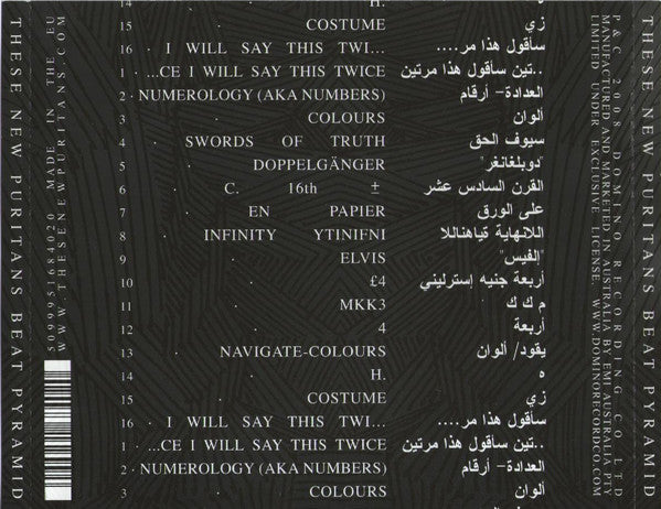 These New Puritans : Beat Pyramid (CD, Album)