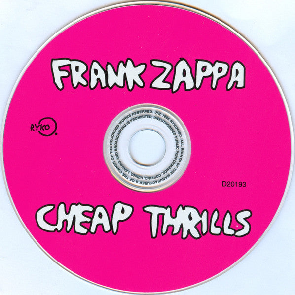Frank Zappa : Cheap Thrills (CD, Comp, Enh)