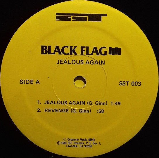 Black Flag : Jealous Again (12", EP, RP)