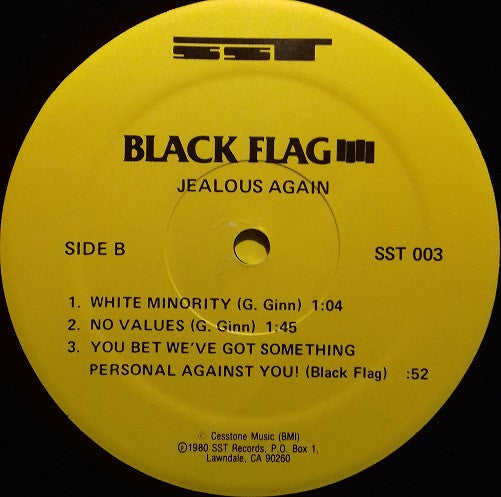 Black Flag : Jealous Again (12", EP, RP)