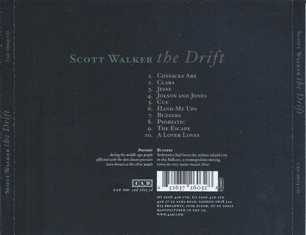 Scott Walker : The Drift (CD, Album, Sli)