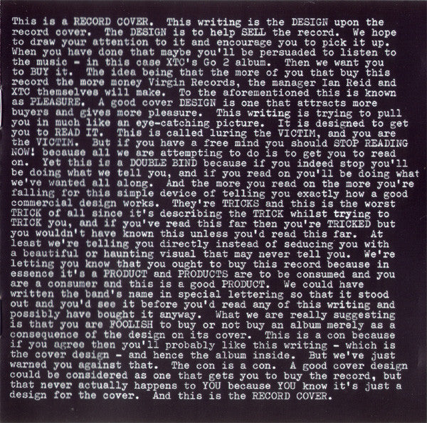 XTC : Go 2 (CD, Album, RE, RM)