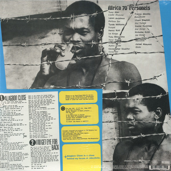 Fela Ransome Kuti* & Africa 70 : Alagbon Close (LP, Album, RE)