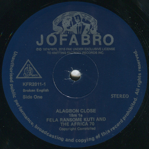 Fela Ransome Kuti* & Africa 70 : Alagbon Close (LP, Album, RE)