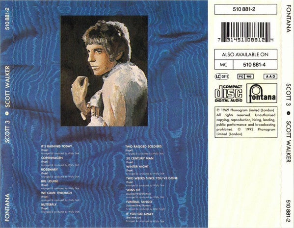 Scott Walker : Scott 3 (CD, Album, RE)