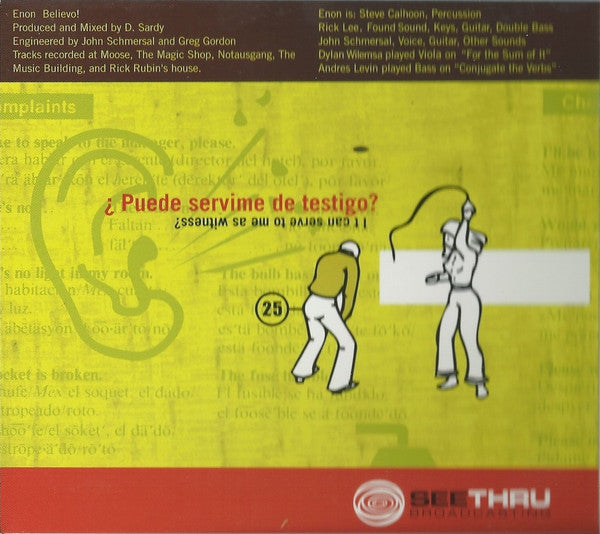 Enon : Believo! (CD, Album)