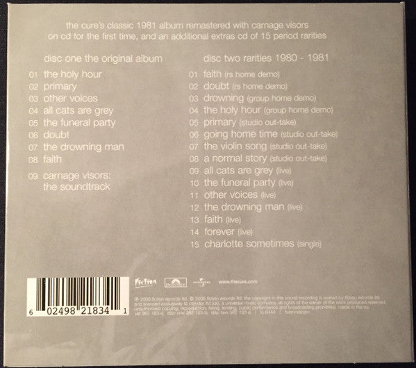The Cure : Faith (CD, Album, RE, RP + CD, Comp, RP + Dlx, RM, Dig)