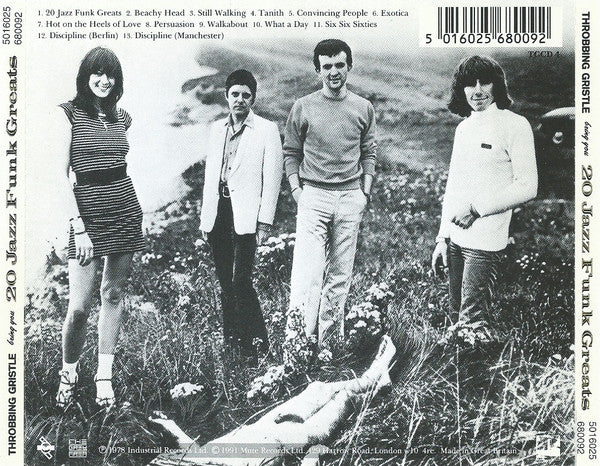 Throbbing Gristle : 20 Jazz Funk Greats (CD, Album, RE, RM, RP, Med)