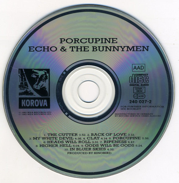 Echo & The Bunnymen : Porcupine (CD, Album, RE)