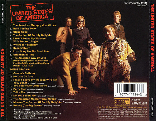 The United States Of America : The United States Of America (CD, Album, RE)