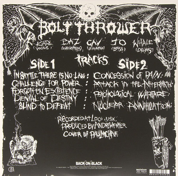 Bolt Thrower : In Battle There Is No Law! (LP, Album, RE, Gat)